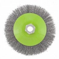 Щетка металл. для УШМ 125мм/М14 тарелка пушистая витая проволока 0,3мм Сибртех