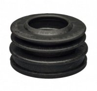 Манжета 32х50 мм, резина, переходная трехлепестковая, черная , 5шт., (уп.) РемоКолор