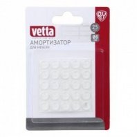 Амортизатор для мебели 25шт, силикон, d8мм VETTA