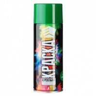 Эмаль зеленая полуглянцевая 400мл акриловая, ЕРМАК