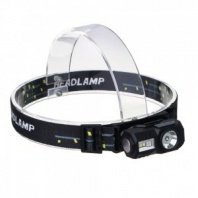 ЕРМАК Фонарик налобный, сенсорный, крепление к козырьку, магнит, XPE LED + 3 LED, 9 режимов, 500мАч