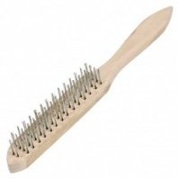 Щетка ручная 4-рядная, дерев. ручка, по металлу Bartex 0414002