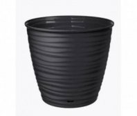 Горшок д/цветов Saffron 5,4л с поддоном черный*14 3855