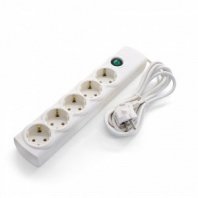 Удлинитель с сетевым фильтром 5 розеток ПВС 3х1мм², 16А, с/з, с выкл., 5м, (шт.), 5м, (шт.)