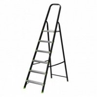 Лестница стремянка 6 ст, стальная (сталь+алюм.ступени) Сибртех