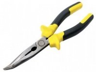 Длинногубцы изогнутые 200мм, полированные, сталь С55 (утконосы)