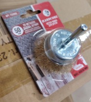 Щетка-чашка для дрели 50 мм, ЛАТУНЬ. волнистая проволока "Hardcore"