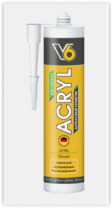 Герметик акриловый белый 260мл V6
