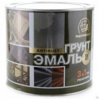 Грунт-эмаль бирюза 1,9кг, 3 в 1, по ржавч, Радуга