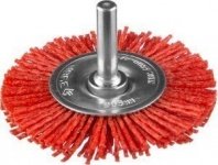 Щетка нейлоновая для дрели 63мм, дисковая со шпилькой проволока, Профессионал (35161-063) ЗУБР