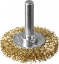Щетка для дрели 38мм, дисковая пушиста со шпилькой проволока 0.3 мм, Профессионал (3520-038) ЗУБР