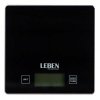 Весы кухонные электронные 5кг, цена деления 1гр, стекл.платформа, LEBEN
