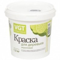 Побелка садовая для деревьев краска, 1,5 кг, VGT, ВД-АК –1180, 18639