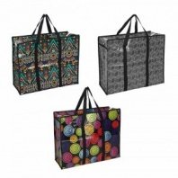 Сумка хозяйственная, нетканый материал, 60x45x20см, 54 литра, до 8кг, полипропилен, 3 дизайна VETTA