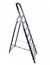 Лестница стремянка 7 ст, стальная, (сталь+алюм. ступени) Алюмет 40*20 8407
