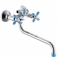 Смеситель для ванны, Эверест, с кран-буксой, голуб, B22-071D