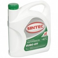 Антифриз Sintec, Euro, G11, 5 кг, зел, 990554