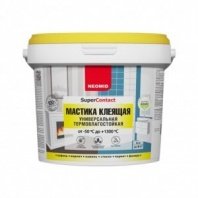 Мастика 4кг силикатная, клеящая, Neomid термовлагостойкая, Supercontact