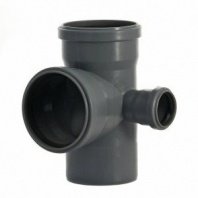 Крестовина канализационная 2-плоск, 110х110х50мм, 90 град., правая, Мультимирпласт