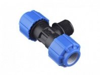 Тройник ПНД 20х1/2", наруж рез, компресс. для ПЭ труб, 51201220 Lm34013201520, РемоКолор