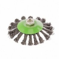 Щетка металл. для УШМ 115мм/М14 тарелка крученая проволока 0,5мм Сибртех