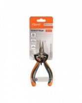 Длинногубцы прямые 125мм, ДВУХКОМПОНЕНТНЫЕ РУКОЯТКИ Profi mini 1030-05-2-125, Sturm! (тонкогубцы)
