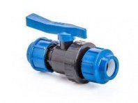 Кран шаровой ПНД 25, компрессионный, для ПЭ труб, LAMMIN