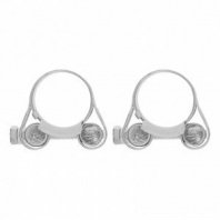 Хомут шарнирный силовой 23-25 мм, ширина 18 мм, 2шт, металл., W1// Сибртех