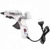 Клеевой пистолет 60 Вт, 11 мм, 16 г/мин, прозрачный корпус с кнопкой, блистер REXANT