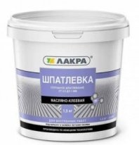 Шпатлевка масляно-клеевая 3кг, для внутренних работ Лакра Россия