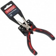 Длинногубцы 130мм, 2К рукоятки, мини, Bartex, Профи, 11063 (тонкогубцы)