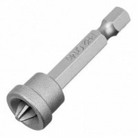 Бита PH2, 50мм, 2шт, с ограничителем, магнитная, сталь CrMo Сибртех