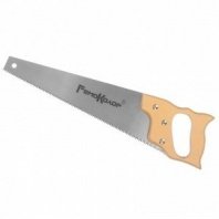 Ножовка по дереву 400мм, средний зуб, 7-8 ТРI, зуб 3,5мм, 2D, линейка, дер. рукоятка РемоКолор