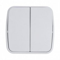 Выключатель 2 кл. О/У, белый, 10А, 0031(G-0031) СОЮЗ