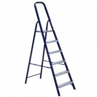 Лестница стремянка 6 ст, стальная (сталь+алюм. ступени) Алюмет