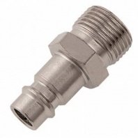 Переходник рапид папа - нар. резьба 3/8"M, 2шт/набор, Stels (Ниппель универсальный быстросъемный)