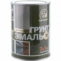 Грунт-эмаль бирюза 0,9кг, 3 в 1, по ржавч, Радуга