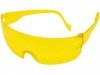 Очки защитные открытого типа, желтый корпус и дужки
