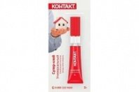 Клей моментальный универсальный 3г, (12 на карте), арт. КМ 288-312 КОНТАКТ