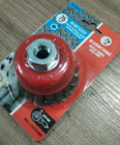 Щетка-чашка для УШМ  75 мм, М14, кручёная проволока "Hardcore" 201075