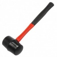 Киянка резиновая 450г, черная, с фибергл. ручкой Bartex