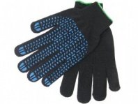 Перчатки вязан., 10 класс, 5 нитей, протектор, черные