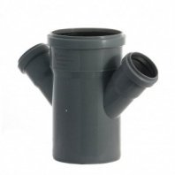 Крестовина канализационная 1-плоск, 110х50х50мм, 45 град., РосТурПласт, полипроп, 36478