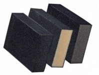 Губка абразивная шлифовальная 100х70х25мм, P120 Китай, PQ