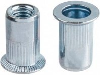 Заклепка резьбовая М10 потай бортик, белый цинк (2100 шт в коробе) STARFIX