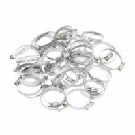 Хомут червячный 40-60мм, 50шт, ширина 9мм, металлический, стандартное болтовое крепление Сибрт