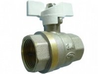Кран шаровый 1" (25мм), Г-Г (м/м), ручка-бабочка, PN40, TERMA CB 30222