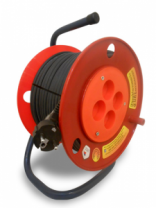 Удлинитель на катушке 20м, 4 розетки, б/з, ПВС 2х0,75 ПРОФЕССИОНАЛ