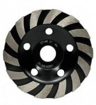 Чашка алмазная 125мм зачистная турбо-сегмент (черная) Strong