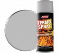 Эмаль термостойкая серебристая матовая 520мл кремнийорганическая, 750 С PARADE